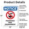 Signmission Fragrance Free Environment, 10 in W x Rectangle, Aluminum OS-2PACK-NS-A-1014-V-12909 - alternate 2